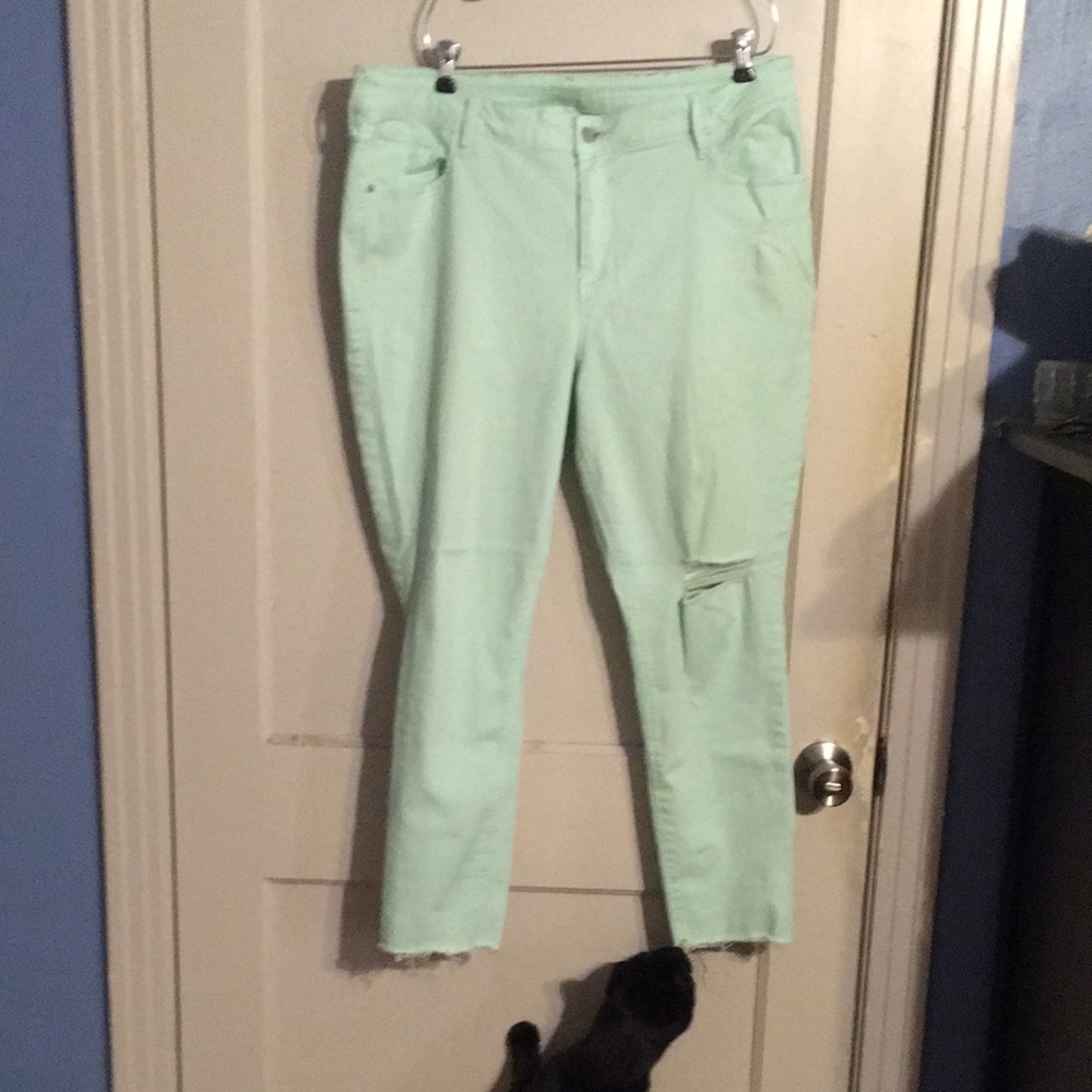 Old Navy Mint Rockstar Jeans